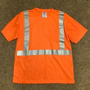 4 Tingley high visibility t-shirts with pocket orange size XL